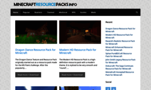 Minecraftresourcepacks.info thumbnail