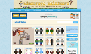 Minecraftskinshare.com thumbnail
