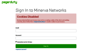 Minerva-networks.pagerduty.com thumbnail