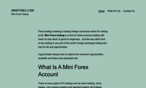 Miniforex.com thumbnail