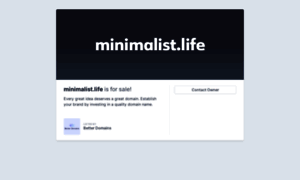 Minimalist.life thumbnail