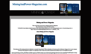 Miningandpower-magazine.com thumbnail