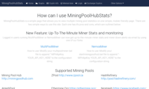 Miningpoolhubstats.com thumbnail