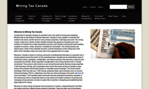 Miningtaxcanada.com thumbnail