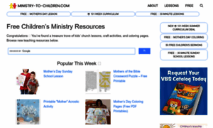 Ministry-to-children.com thumbnail