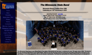 Minnesotastateband.org thumbnail