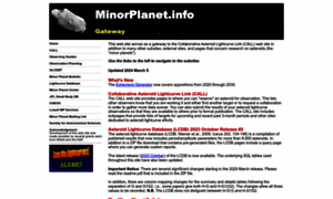 Minorplanet.info thumbnail