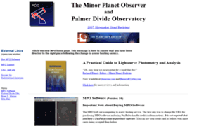 Minorplanetobserver.com thumbnail