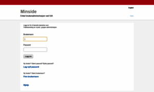 Minside.uia.no thumbnail