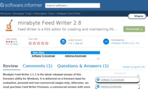 Mirabyte-feed-writer.software.informer.com thumbnail