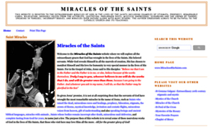 Miraclesofthesaints.com thumbnail