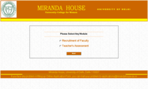 Mirandahouse.net thumbnail