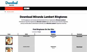 Mirandalambert.download-ringtone.com thumbnail