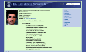 Mirdamadi.iut.ac.ir thumbnail
