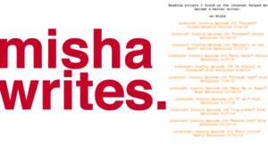 Misha-writes.com thumbnail