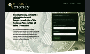 Missingmoney.org thumbnail