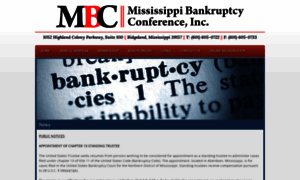 Mississippibankruptcyconference.com thumbnail