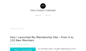 Missmodernmarketer.com thumbnail