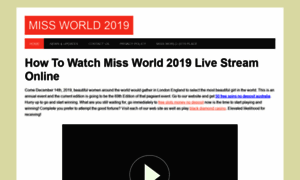 Missworld2019s.com thumbnail