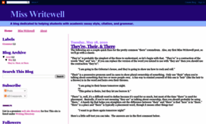 Misswritewell.blogspot.com thumbnail