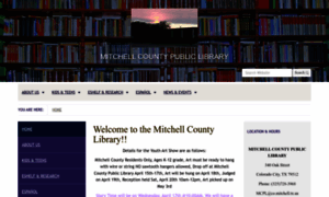 Mitchellcountylibrary.org thumbnail