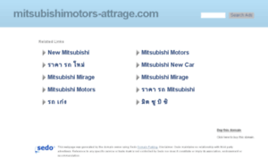 Mitsubishimotors-attrage.com thumbnail