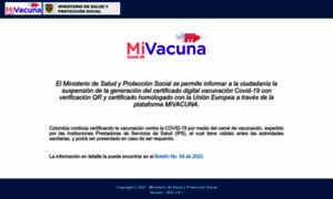 Mivacuna.sispro.gov.co thumbnail