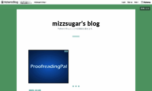 Mizzsugar.hatenablog.com thumbnail