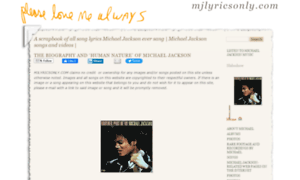 Mjlyricsonly.com thumbnail