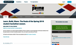 Mlhprime-spring-finale-2016.devpost.com thumbnail