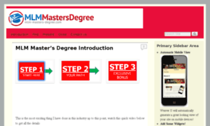 Mlm-masters-degree.com thumbnail
