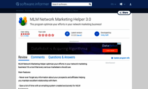 Mlm-network-marketing-helper.software.informer.com thumbnail