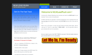 Mlmleadrush.com thumbnail