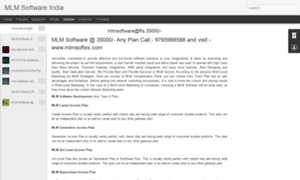 Mlmsoftwareindiawebsoftex.blogspot.com thumbnail