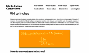 Mm-to-inches.net thumbnail