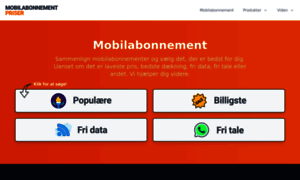 Mobilabonnementpriser.dk thumbnail