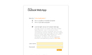Mobile.carene.org: Outlook Web App