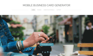 Mobilebusinesscardgenerator.com thumbnail