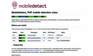 Mobiledetect.net thumbnail