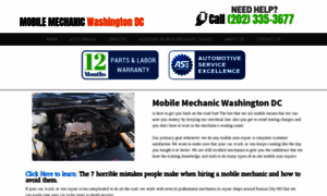 Mobilemechanicswashingtondc.com thumbnail