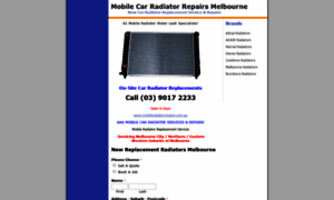 Mobileradiatorrepairs.com.au thumbnail