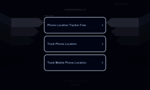 Mobiletracker.in thumbnail