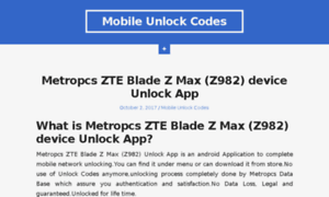 Mobileunlockcodes.net thumbnail