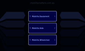 Mobilitymatters.com.au thumbnail