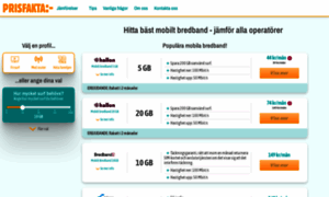 Mobiltbredband.prisfakta.se thumbnail