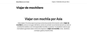 Mochilerosenasia.com thumbnail