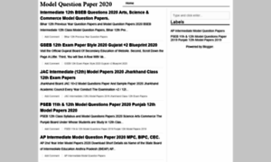 Modelquestionpaper2019.in thumbnail