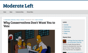 Moderateleft.com thumbnail