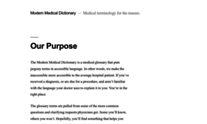 Modernmedicaldictionary.com thumbnail