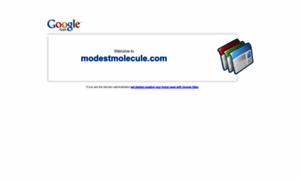 Modestmolecule.com thumbnail